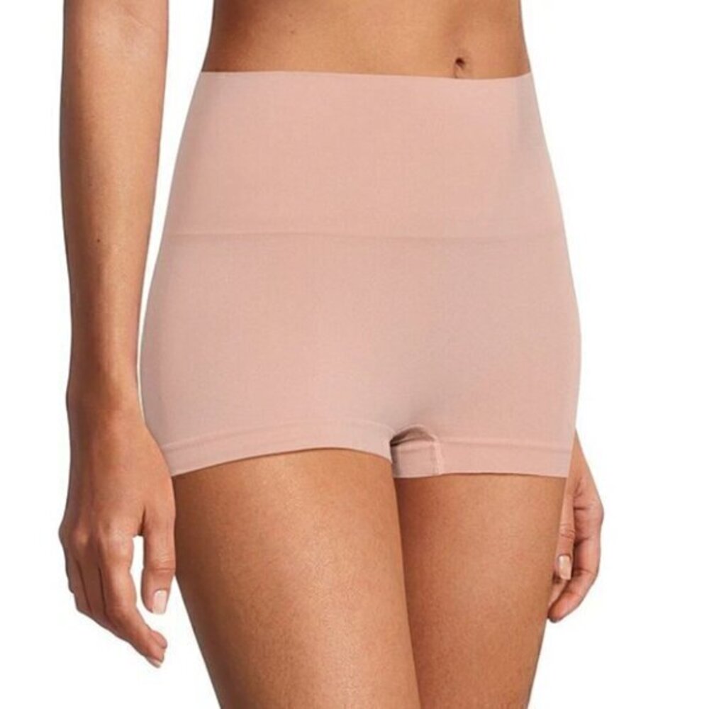 Spanx EcoCare Pull-On Boyshort Shaping Waistband Panty Vintage Rose Small S